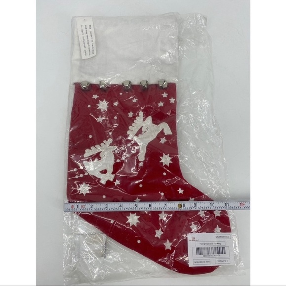 Balsam Hill Flying Reindeer Christmas Stocking - Picture 4 of 6